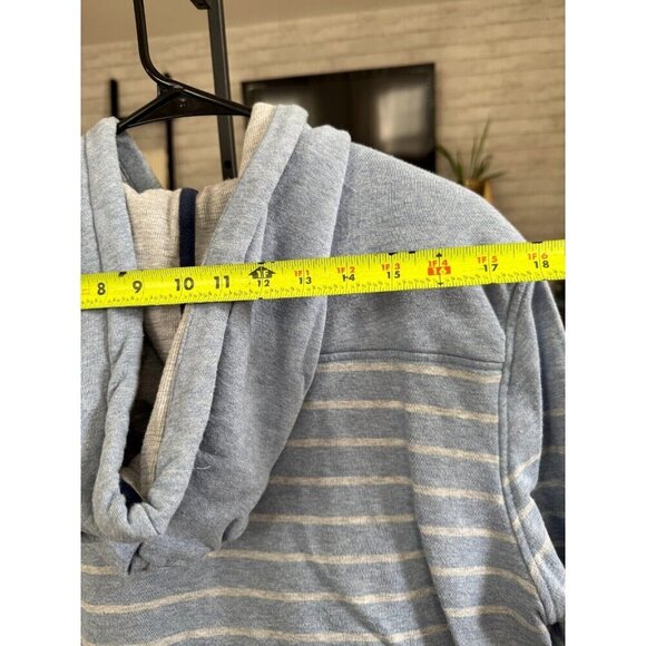 Vineyard Vines Blue White Pullover Washed Striped Hoodie Shep Shirt Mens Size M - Picture 4 of 7